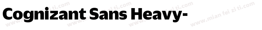 Cognizant Sans Heavy字体转换